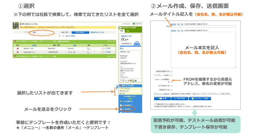 一斉メール送信